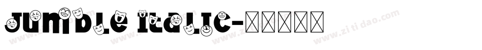 Jumble Italic字体转换